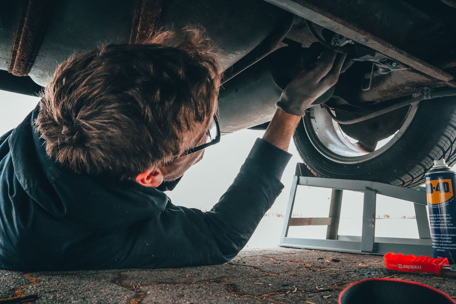 Travail sur un moteur